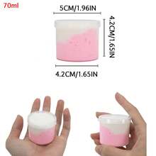 Set Slime Lembut Butter Fluffy 70ml - Slime Lembut Beraroma Dua Warna Buah Naga & Stroberi, Hadiah Pesta Ideal untuk Anak Laki-laki dan Perempuan - MultiWarna - View 4