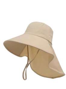 1 Stück Damen Outdoor UPF Sonnenhut mit Pferdeschwanz-Loch, koreanische Mode breite Krempe Visormütze, geeignet für Urlaub, Wandern, Camping, Radfahren, Strand und andere Anlässe
