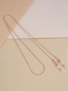 1pc Metal Snake Bone Chain Eyeglasses Cord, Fashionable Sunglasses Halter Chain, Suitable For Daily Use - A - View 14