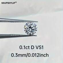 2PCS Certified Loose Moissanite Stones – Real 1CT Brilliant Cut, Perfect For DIY Jewelry Making, Wholesale Available - 2Pcs - View 3