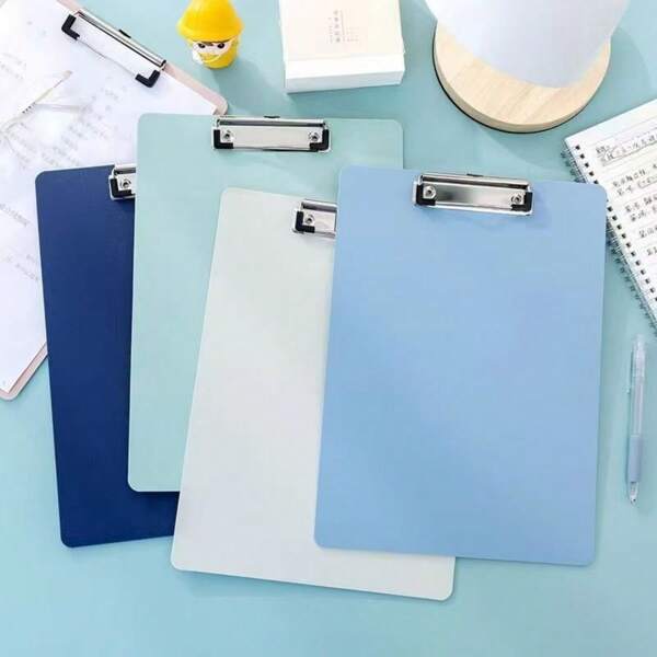 2pcs A4/A5/A6 Size Pink & Blue Clipboard, Writing Board, Office & Student Drawing Board, Stationery Supplies