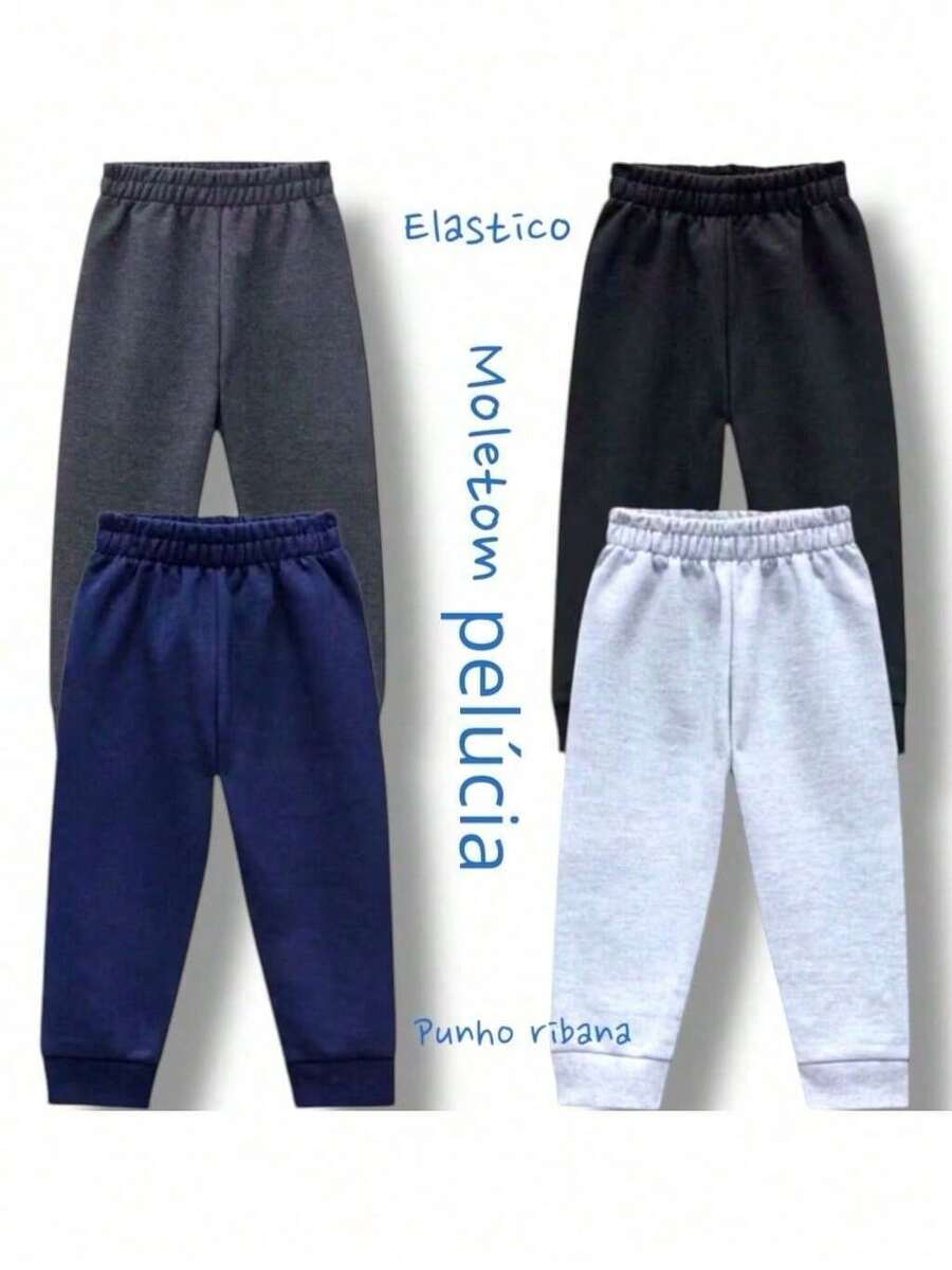 3 Winter Boys' Cotton Sweatpants - 彩色 - 查看 1