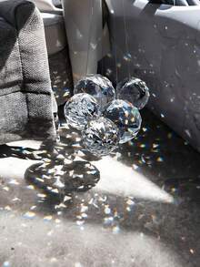 12pcs Crystal Sun Catcher Pendants, Home Decoration Crystal Pendant Window Decoration Hanging Ornaments,Home Decor ,Room Decor, Sun Catcher Indoor Window Catcher With Crystal Bead & Rainbow Prism Ball Pendant,Halloween Festival Supplies,Halloween Decorations,Christmas Decorations