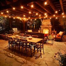 10/25/50/100/200FT G40 Indoor & Outdoor String Lights, 2700K Warm White, Shatter-Resistant LED Spherical Bulbs, Vintage & Chic Round Ball Light Strings, Easy To Install, Perfect For Porch, Backyard,Outdoor Camping, House BBQ, Party,  New Year, Valentine's Dayn And Winter Garden Decorations. - US A Type Plug(110-127V) - View 11