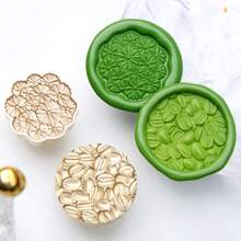 1 Pc, Cluster Flower Plant Series Sealing Wax Stamp Head, Suitable For Cards/Envelopes/Wedding Invitations/Gift Packaging/Suitable For Handmade DIY Production And Gift Sealing, School Supplies, Back To School
