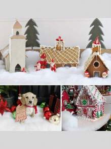 1pc White Christmas Snow Blanket - 31.5*47.2 Inches - Artificial Snow Blanket For Christmas Decoration - White Soft Fluffy Fake Snow Cover For Creating Winter Wonderland Village Crafts Background, Christmas Decorations Are Necessary, Can Be Cut Or You Can Buy Multiple Pieces To Splice For Holiday Wedding Party Decorations, Festival Decorations, Home Decorations, Party Decorations, Outdoor Decorations, Hotel Decorations, Party Decorations.