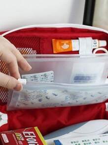 Modische tragbare Handtasche für Medizin für Zuhause und auf Reisen, Erste-Hilfe-Tasche, Tasche für Medizin- und Seuchenschutzutensilien, große tragbare kleine Medizintasche, kleine tragbare Medizintasche, kleine Aufbewahrungstasche, praktische Medizintasche, Mehrzweck