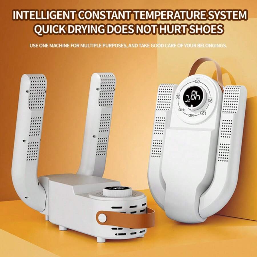 ISRBV Premium Brand,Portable Shoe Dryer-Fast, Quiet And Dry, With Intelligent Timer, Automatic Shutdown, Foldable Design, Suitable For Work Boots, Gloves, Hats, Socks, American Plug 110V ,Selected Gifts For Back-To-School Season - 美規A型插(110-127V) - 查看 1