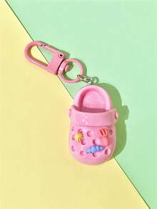 6pcs/Set Colorful Mini Slipper Keychain Cute Cartoon Sweet Small Shoes Pendant Bag Accessory, Suitable For Daily Matching, Party Gifts Gifts For Mother, Father, Graduation, And Teacher - 6-pack Colorful Slippers Keychains - View 11