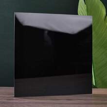 6 PCS Black Cast Acrylic Opaque (No-Transparent) Plastic Sheet 8 X 8 Inch (.118" Thick), For Signs, DIY Projects. - 黑色 - 查看 2