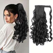 Retro Curly Hair Ponytail Wig, Fashionable Ponytail Wig, Synthetic High Heat Resistant Material Suitable For Daily Wear To Increase Hair Volume, Suitable For Holiday Carnival Wear, Halloween