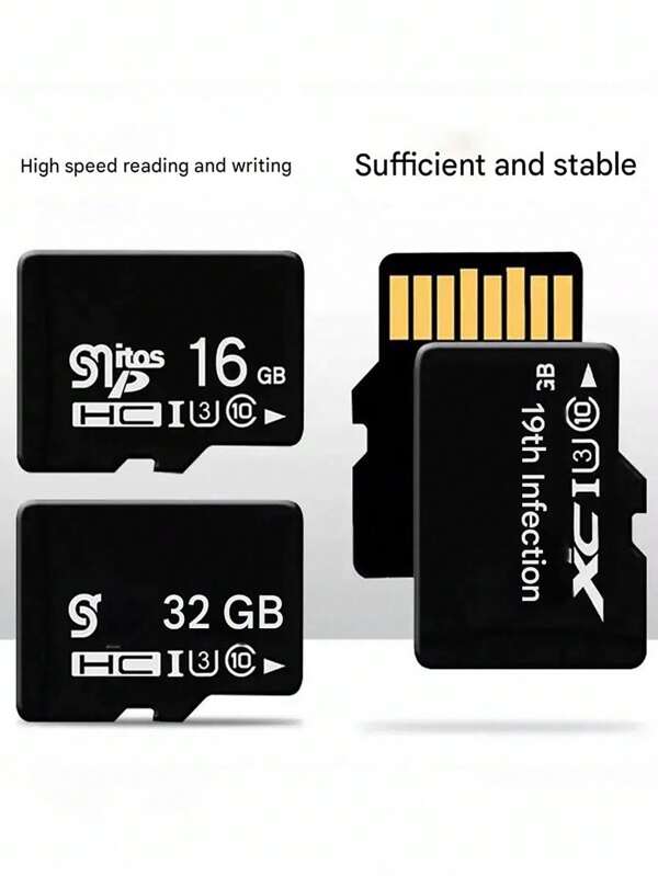 1pc Mini TF SD Memory Card 256GB 128GB 64GB 32GB 16GB 8GB 4GB High Speed ​​Flash TF SD Card Ultra-High Speed ​​Portable External Hard Drive, Large Capacity High Speed ​​External Portable Hard Drive, Portable External Hard Drive, Simple Design, Reliable Storage, Suitable For Gamers, Students, Professionals, Compatible With IPhone, IPad, Windows, IOS, (USB 3.0)