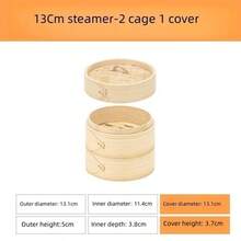 Bamboo Commercial Steamer, Household Steamer Rack, Steamer Basket, Suitable For Baozi, Dim Sum, Bamboo Steamer