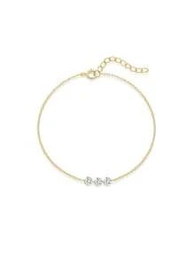 1 pièce Bracelet de cheville en argent sterling 925 œil du mal plaqué or 18 carats, petit et réglable. Chaine de cheville d'été mignonne avec cubic zirconia cubique. Bijou de pied œil du mal chanceux bohème pour femmes