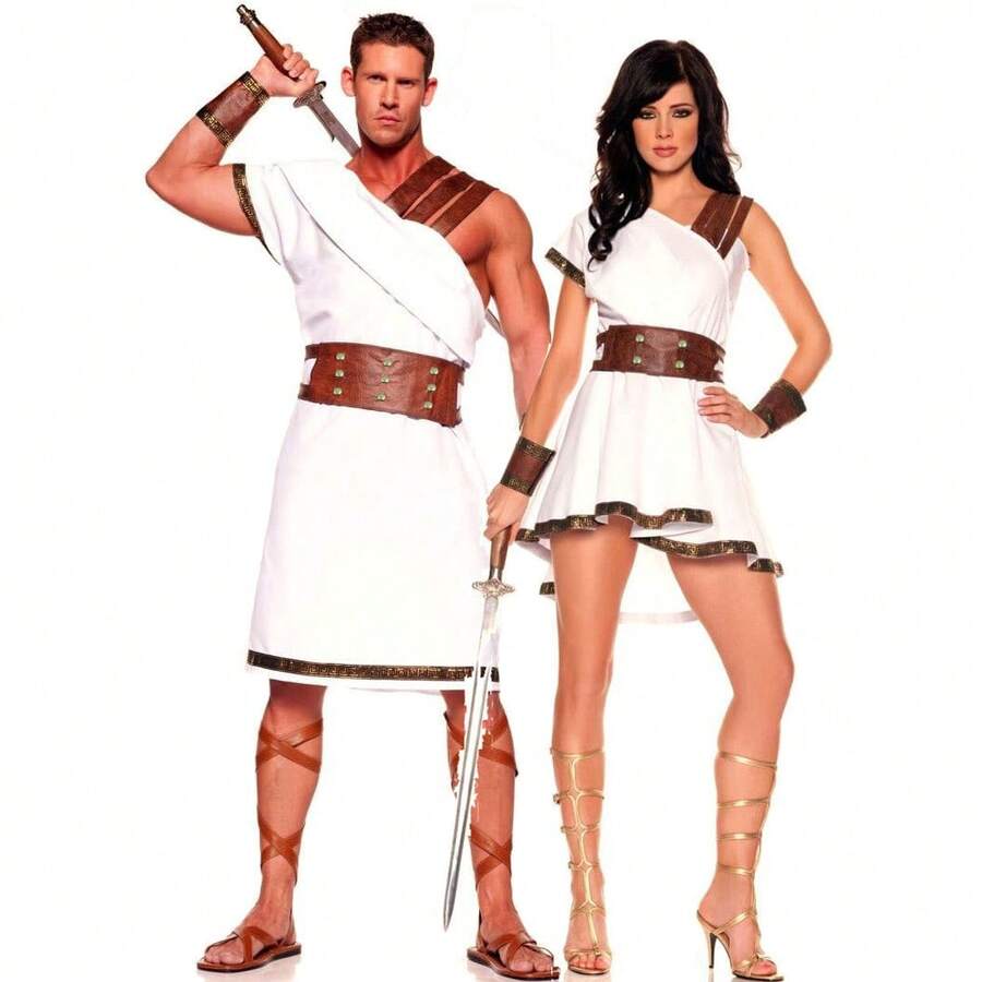 European And American Couple Costume Greek Female Knight Halloween ...
