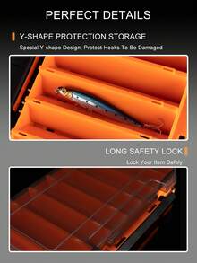 Kingdom Plastic Fishing Box 12 14 Compartment High Strength Double Sided Bait Fishing Accessories Storage Fishing Tackle Box