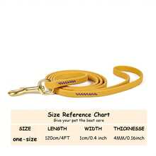 1pc Small/Medium Dog Leash, PVC Material Corgi Poodle Waterproof Traction Rope, Multi-Function Training Tracking Leash