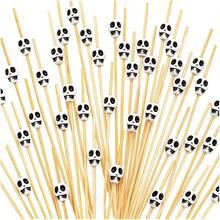 200 piezas/100 piezas/80 piezas/50 piezas/40 piezas/25 piezas/20 piezas/5 piezas Pinchos de bambú con forma de calavera blanca, palillos decorativos, decoración de mesa, pinchos para barbacoa, Honbay Pinchos de fruta con calavera, pinchos de fruta para fiestas, decoraciones, regalos, adecuados para fruta, comida, complementos de hamburguesa, pasteles, sándwiches, agitadores de bebidas, aplicables para bodas, cumpleaños, fiestas