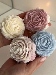 1 Stück Silikonform für Pfingstrosen-duftende Kerzen, die zum Herstellen von simulierten 3D Blumenduftkerzen, Gips-Duftsteine, Harz und anderen Handwerksarbeiten verwendet werden kann. Geeignet für Heimdekoration wie Heimdekorationen, Muttertagsgeschenke, Festgeschenke, Stimmungspartys usw. (3 Größen zur Auswahl)