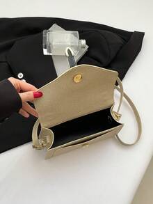 纯色简约时尚手提包，学生大学街头休闲斜挎包，鳄鱼纹毛毡斜挎包，经典新月形单肩包，女士时尚流浪包手提包和钱包