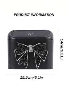 1pc Car Mounted Garbage Bin Hanging Car Decoration Garbage Bin Car Interior Storage Cleaning Garbage Bin Car Mounted Storage Waterproof Car Accessories - Multicolor - View 4