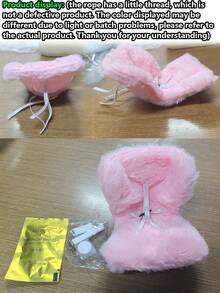 Plush Seats For LAbubu Colorful Car Vent Clip Decor, The Monsters Have A Seat Accessories - Cute Seat Design, Fun Dollhouse Accessory & Interior Decoration For Vehicles - Multicolor - View 11