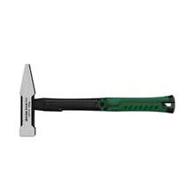 Herramientas de hardware, martillo de cabeza plana de 200g, martillo de pico de pato recubierto de plástico de 300g, cabeza de martillo de 500g, martillo de instalador - Plateado - Ver 8