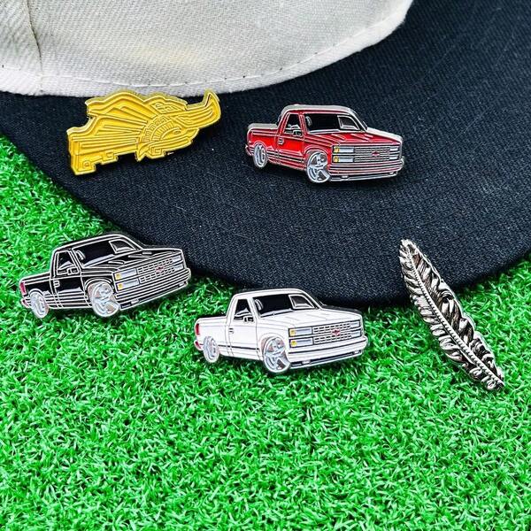 Clip de bola de golf creativo y de moda, broche de pluma de águila metálica minimalista y de dibujos animados, insignia decorativa interesante de bola de golf para gorra de béisbol, accesorio de regalo para amigos