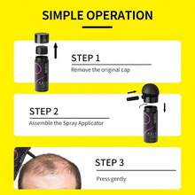 SEVICH Hair Fiber Spray - Instant Hair Thickening Powder For Men & Women, Hair Building Fibers For Thinning Hair, Root Touch Up Hair Color, Waterproof, Sweatproof, Natural Look,120ml Dark Brown Friend's Gift - 深棕色 25g+1 - 查看 6