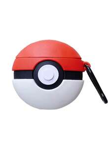 pokemon Pokémon Apple Wireless Bluetooth Headphone Case (With Hook, Hook Style Random) Cute Cartoon Silicone Anti-Drop Apple Headphone Case, Suitable For AirPods 1/2/3/4/Pro/Pro 2. (Some Hooks Have Fillers In The Holes, Which Can Be Manually Removed.)