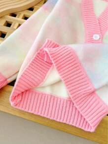 M.Dian xi New Girls Cardigan Sweater, Fashionable Children Casual Loose Knitted Jacket, Suitable For Spring, Autumn And Winter