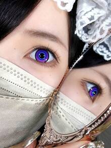 JeweLens 1pair Aventurine Cosplay Colored Contact Lenses Halloween Contacts Honkai Star Rail - Round - View 4
