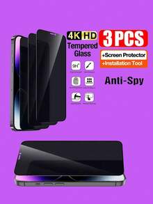 3 Pack Datenschutz-Hartglas kompatibel mit Apple 15 15 Pro Max 15 Pro 15 Plus 14 Promax 14 14 Pro 14 Plus 16 Promax 16 16plus 16 Pro Bildschirmschutz kratzfest, fingerabdruckfest, blasenfrei, Spionage-Schutz, Handy Zubehör, Anti-Sturz Geschenk für Geburtstag, Familie, Freunde - 3 Stück - Übersicht 1