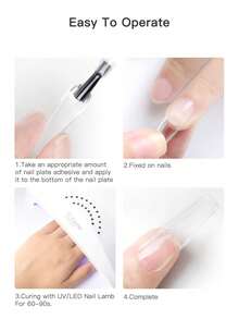 美甲专用凝胶粘合剂，1 支装，采用 ABS 材质制成，每支容量 7.5 毫升。黑色塑料瓶身专为粘合指甲片而设计，确保持久牢固的粘合效果。特殊的 ABS 材质提供强大的保护，带来卓越的粘合强度，确保指甲片牢固耐用。本粘合剂固化速度快，可在短时间内高效粘合，从而提高生产效率。本产品采用水和