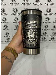 Personalized Thermal Cup With Laser Engraving 360° Various Arts - CHAPECOENSE 01 - View 4