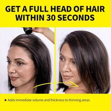 SEVICH Hair Fiber Spray - Instant Hair Thickening Powder For Men & Women, Hair Building Fibers For Thinning Hair, Root Touch Up Hair Color, Waterproof, Sweatproof, Natural Look,120ml Dark Brown Friend's Gift - 深棕色 25g+1 - 查看 5