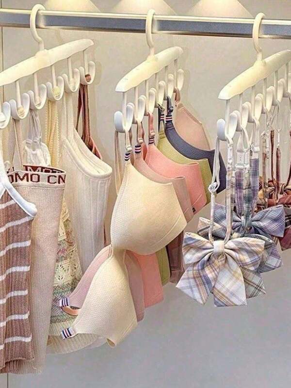 1 pieza Percha de ropa multifuncional giratoria con múltiples ganchos, adecuada para corbatas, bufandas, organizador de espacio de armario de dormitorio, caja de almacenamiento, blusas de mujer, pantalones de mujer, ropa de invierno de mujer, vestidos de mujer, ganchos de almacenamiento de ropa elegante de mujer. Es un gran regalo, regalo de Halloween, regalo de Navidad, artículo imprescindible para dormitorio, Día de San Valentín, Año Nuevo