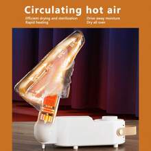 Hailicare Essiccatore per scarpe pieghevole con protezione UV, asciugatura rapida, controllo intelligente della temperatura costante, deodorizzatore portatile con funzione di temporizzazione automatica per uso domestico [Spina di tipo C standard europeo]