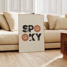 1pc Kikiandnim Cute Halloween Digital Print Set Spooky Whimsical Printable Mural Collection, Frameless Ghostly Wall Art For Kids Room/Playroom/Nursery, After School Party Gift & Trick-Or-Treat Decor (Spooky Carnival Vacation Prints, Funky Posters) Halloween Decor Christmas Decoration Thanksgiving Wedding Home Decor Home Decor Fall Decor Autumn Decor Birthday Decorations For Gifts Party Supplies Indoor Holiday Festival Decor Wall Decor Halloween Ornaments - Multicolor - View 4