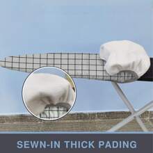 50.5*145cm Standard Size Ironing Board Cover, Scorch-Resistant Edges, 1 Pc (Board Not Included)