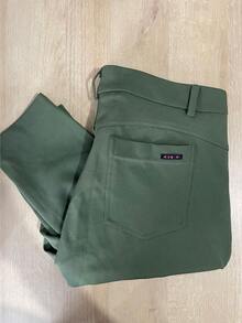 K2b Pants 24h Shipping Black With Back Pocket Riding Thick High Level Fabric IMMEDIATE SHIPPING - 苔綠色 - 查看 3
