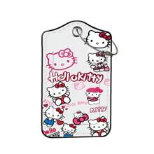 Sanrio Sanrio, Luggage Tag PU Leather Tag Suitcase Consignment Tag Hello Kitty Cat Travel Essentials Travel Accessories Vacation Summer Holiday Back To School Women Mini Travel Products