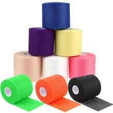 7cm*10m Elastic Pre-Wrapped Athletic Tape Breathable Foam Bandage For Wrists Elbows Knees And Ankles - Multicolor - View 3
