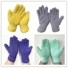 1 Pair Super Microfiber Plant Duster Gloves - Soft Blue Cleaning Gloves, Suitable For Indoor Plants, Blinds, Furniture And Home Surfaces, Gentle Leaf Care And Dusting, Indoor Cleaning Gloves | Comfortable Fitted Gloves | Gentle Cleaning Material, Cleaning Gloves - Multicolor - View 5
