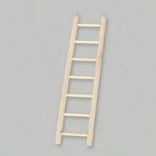 Accesorios para jaula de loro Escalera de madera maciza para juguetes de aves, juguetes para loros, escalera para trepar para loros