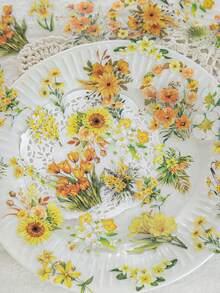 1包20张浪漫植物贴纸。PET材质。白色墨水贴纸包，浪漫花店清新ins风，女生笔记本DIY装饰材料，风景贴纸，学校用品，返校季