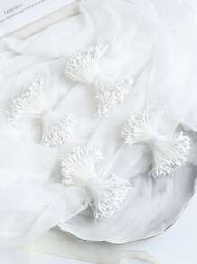 1pc Artificial Flower Stamens - Double-Headed Flower Stamens 2.36in, No Battery Required, Suitable For Weddings, Christmas, Flower Arrangement Decoration, DIY Sewing, Floral Decoration, Artificial Flowers, Wedding Decoration And Handicrafts - Home Floral Decoration Products - Plastic Material, Christmas Handicrafts, Elegant Decoration - No Container, No Electricity Required