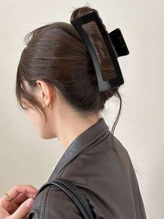 3 piezas Clips de pelo cuadrados grandes de moda minimalistas con acabado mate, versátiles para coleta, moño, salidas casuales, deportes, cenas, vacaciones, uso diario, regalo práctico para cumpleaños, Acción de Gracias, Día de San Valentín