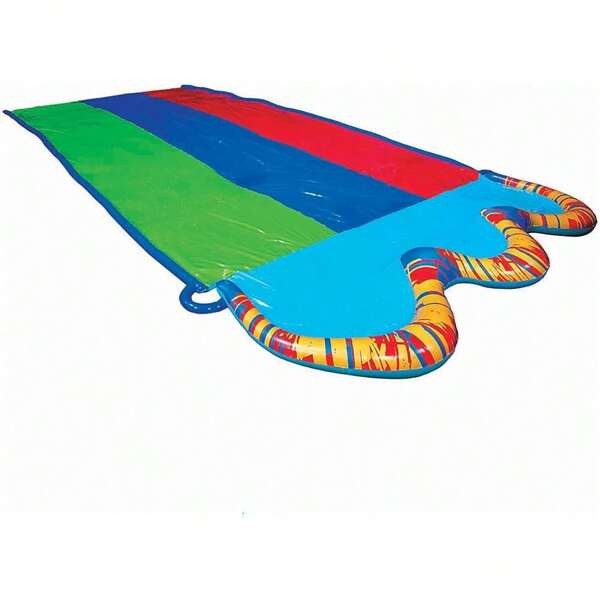 BANZAI Speed Triple Wasserbahn Duell Wasserrutsche 487 cm mit Sprinkler