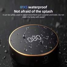 300ml Wall-Mounted Automatic Foam Soap Dispenser, Touchless Infrared Sensor Hand Wash Liquid Soap Dispenser, USB Rechargeable Round Soap Pump, Drill-Free Installation, IPX5 Waterproof, 0.25s Quick Foam, 3 Adjustable Foam Levels, Digital Display Of Battery & Temperature, Suitable For Various Liquid, High-Efficiency & Low-Power Motor, Quiet Operation, Applicable For Bathroom, Toilet And Kitchen, Essential For Daily Life And Holiday Gifts - Multicolor - View 9